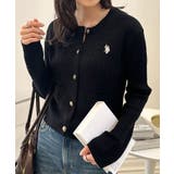 ＜U.S.POLO ASSN.＞ゴールドボタン刺繍ケーブルニットカーディガン | RANAN | 詳細画像35 