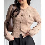 ＜U.S.POLO ASSN.＞ゴールドボタン刺繍ケーブルニットカーディガン | RANAN | 詳細画像42 