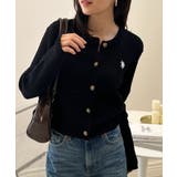 ＜U.S.POLO ASSN.＞ゴールドボタン刺繍ケーブルニットカーディガン | RANAN | 詳細画像34 