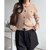 ＜U.S.POLO ASSN.＞ゴールドボタン刺繍ケーブルニットカーディガン | RANAN | 詳細画像48 