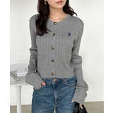 グレー | ＜Ｕ．Ｓ．Ｐ＞ゴールドボタン刺繍ケーブル | RANAN