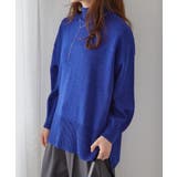 ハイネックワイドリブ使いカラーニットチュニック | RANAN | 詳細画像16 