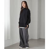 ハイネックワイドリブ使いカラーニットチュニック | RANAN | 詳細画像22 