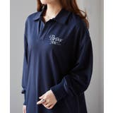 バックプリントポロ襟裏毛ワンピース | RANAN | 詳細画像1 