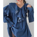 ビッグカラーフリルデニムブラウス | RANAN | 詳細画像19 