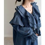 ビッグカラーフリルデニムブラウス | RANAN | 詳細画像20 