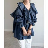 ビッグカラーフリルデニムブラウス | RANAN | 詳細画像21 