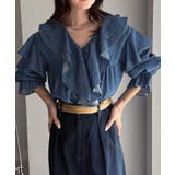 ビッグカラーフリルデニムブラウス | RANAN | 詳細画像25 