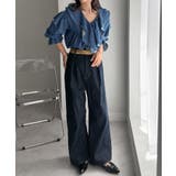 ビッグカラーフリルデニムブラウス | RANAN | 詳細画像27 