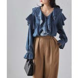 ビッグカラーフリルデニムブラウス | RANAN | 詳細画像29 