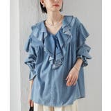 ビッグカラーフリルデニムブラウス | RANAN | 詳細画像5