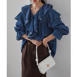 ビッグカラーフリルデニムブラウス | RANAN | 詳細画像8