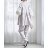 【2点セット】ペプラムギャザーベストセットアップ | RANAN | 詳細画像15 