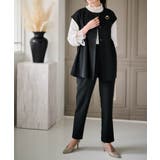 【2点セット】ペプラムギャザーベストセットアップ | RANAN | 詳細画像8 