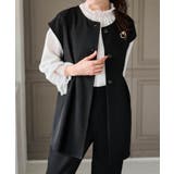 【2点セット】ペプラムギャザーベストセットアップ | RANAN | 詳細画像9 