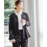 ＜2点セット＞ノーカラーペプラムパンツスーツ | RANAN | 詳細画像2 