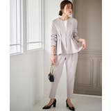 ＜2点セット＞ノーカラーペプラムパンツスーツ | RANAN | 詳細画像20 