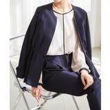 ＜2点セット＞ノーカラーペプラムパンツスーツ | RANAN | 詳細画像22 