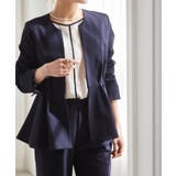 ＜2点セット＞ノーカラーペプラムパンツスーツ | RANAN | 詳細画像23 