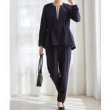 ＜2点セット＞ノーカラーペプラムパンツスーツ | RANAN | 詳細画像26 