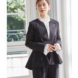 ＜2点セット＞ノーカラーペプラムパンツスーツ | RANAN | 詳細画像4 