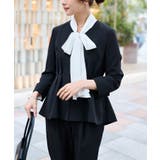 ＜2点セット＞ノーカラーペプラムパンツスーツ | RANAN | 詳細画像9 