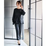 【2点セット】バックパール調ペプラムチュニックセットアップ | RANAN | 詳細画像10 