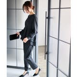 【2点セット】バックパール調ペプラムチュニックセットアップ | RANAN | 詳細画像12 