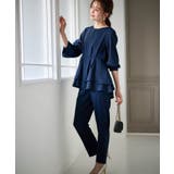 【2点セット】バックパール調ペプラムチュニックセットアップ | RANAN | 詳細画像4 