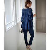 【2点セット】バックパール調ペプラムチュニックセットアップ | RANAN | 詳細画像5 