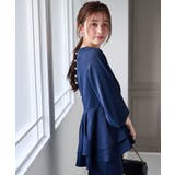 【2点セット】バックパール調ペプラムチュニックセットアップ | RANAN | 詳細画像6 