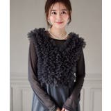 【3点セット】チュールフリルベストフレアワンピース | RANAN | 詳細画像7 