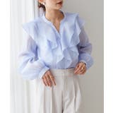 ラッフルフリルシアーキーネックブラウス | RANAN | 詳細画像14