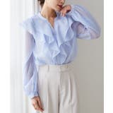 ラッフルフリルシアーキーネックブラウス | RANAN | 詳細画像15