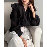 ラッフルフリルシアーキーネックブラウス | RANAN | 詳細画像22 