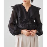 ラッフルフリルシアーキーネックブラウス | RANAN | 詳細画像7