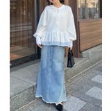 前後2WAYフリルぺプラムショートカーディガン | RANAN | 詳細画像29 