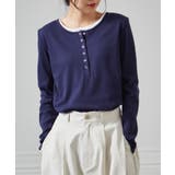 レイヤードヘンリーネックリブＴシャツ | RANAN | 詳細画像10 