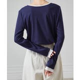 レイヤードヘンリーネックリブＴシャツ | RANAN | 詳細画像11 