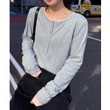 レイヤードヘンリーネックリブＴシャツ | RANAN | 詳細画像13 