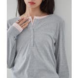 レイヤードヘンリーネックリブＴシャツ | RANAN | 詳細画像19 