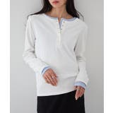 レイヤードヘンリーネックリブＴシャツ | RANAN | 詳細画像32 