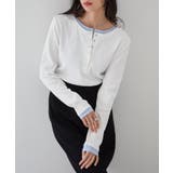 レイヤードヘンリーネックリブＴシャツ | RANAN | 詳細画像35 