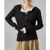 レイヤードヘンリーネックリブＴシャツ | RANAN | 詳細画像45 