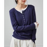 レイヤードヘンリーネックリブＴシャツ | RANAN | 詳細画像8 