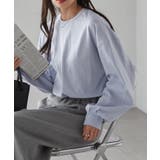 ブルー | 多機能ベーシックオーバーサイズ長袖Ｔシャ | RANAN