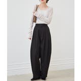 カーブシルエットサイドタックパンツ | RANAN | 詳細画像11 