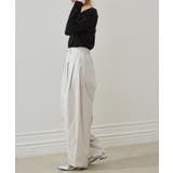 カーブシルエットサイドタックパンツ | RANAN | 詳細画像22 