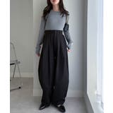 カーブシルエットサイドタックパンツ | RANAN | 詳細画像4 