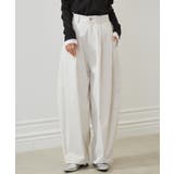 アイボリー | カーブシルエットサイドタックパンツ | RANAN